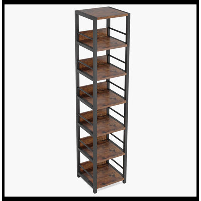 Étagère d'angle à 6 niveaux, étagère de rangement étagère étroite
