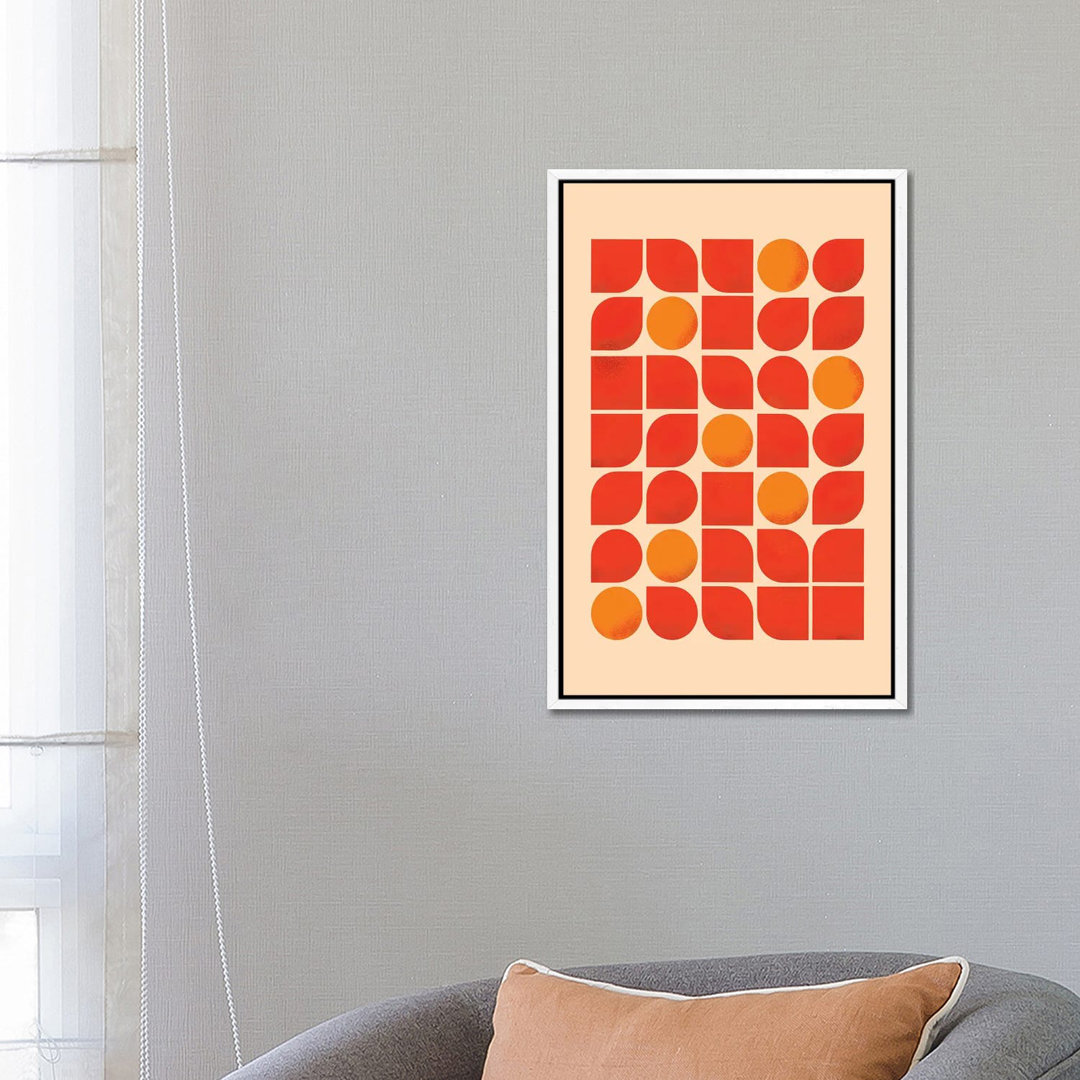 Fun Mid Century Geometry von Show Me Mars - Gallery-Wrapped Canvas Giclée on Canvas