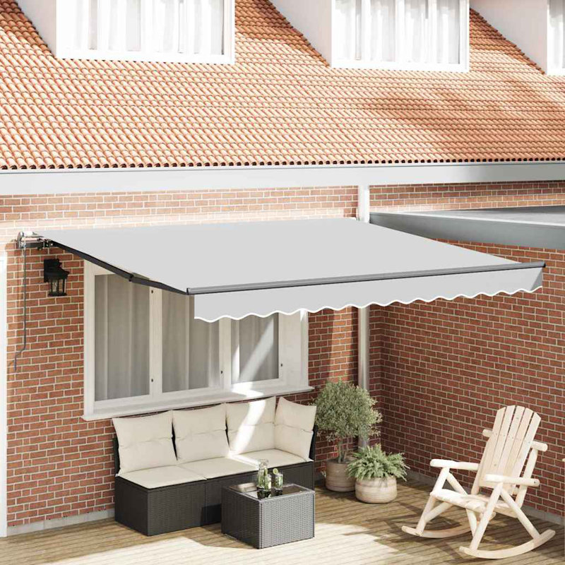VidaXL Retractable Door / Window Awning, 300 cm W x 250 cm D, Anthracite