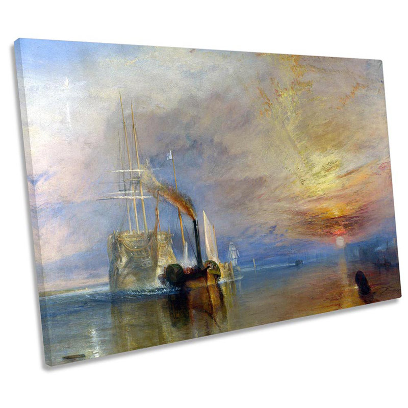 J.M.W Turner The Fighting Temeraire - Wrapped Canvas Print, 30.5cm H x 45.7cm W x 2cm D