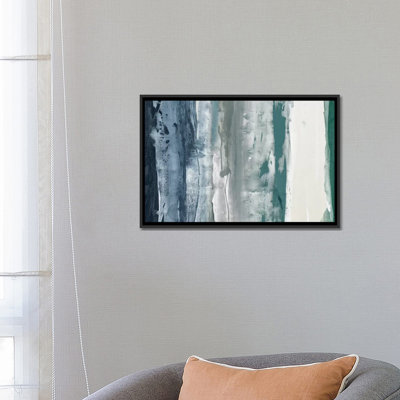 « bleu marine decision i », reproduction de peinture à l’acrylique sur toile tendue