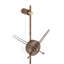 Punto Y Coma Wood Skeleton Wall Clock-412489379