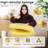Outdoor Bench Cushion, 45 x 18 x 3 in, with Removable Cover, Waterproof, UV-Resistant, and Anti-Slip with Ties,Gray-1320994689-1332397804