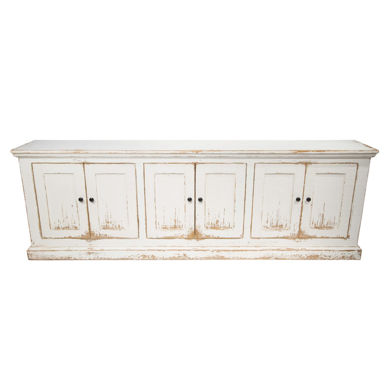 Armoire 6 portes Koski, Blanc antique