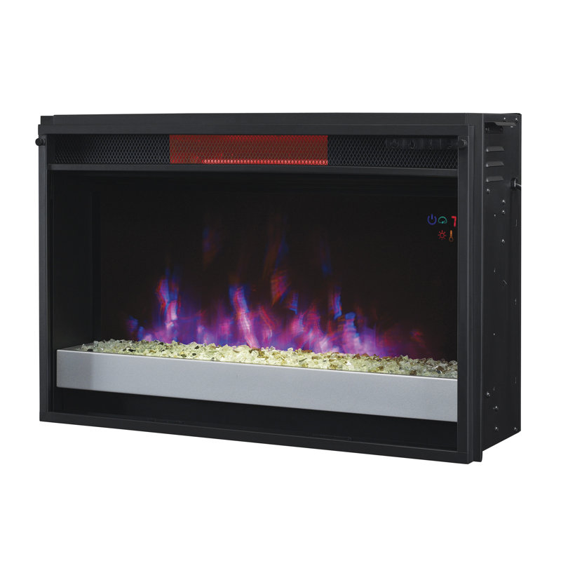 27'' W Electric Fireplace Insert