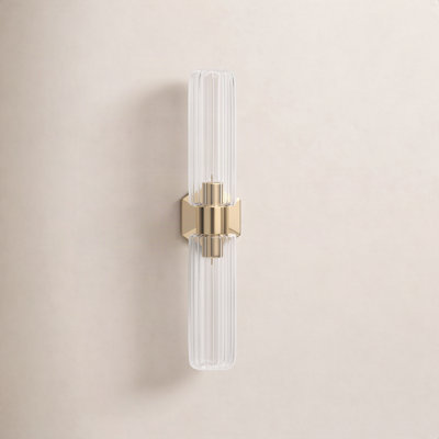 Abigail 2 Light Glass Dimmable Armed Sconce