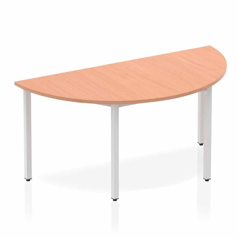 Kyvan 160cm Half-circle Conference Table, Beech