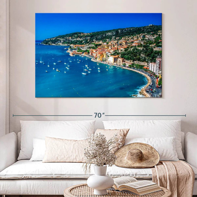 Gillard Villefranche-Sur-Mer Côte, H 34 po x l 51 po
