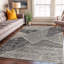 Tapis contemporain délavé à motif géométrique-111840582