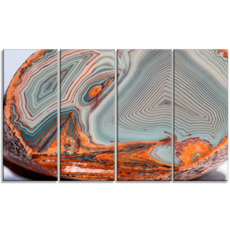 « belle lake superior agate », ensemble de 4 impressions sur toiles tendues
