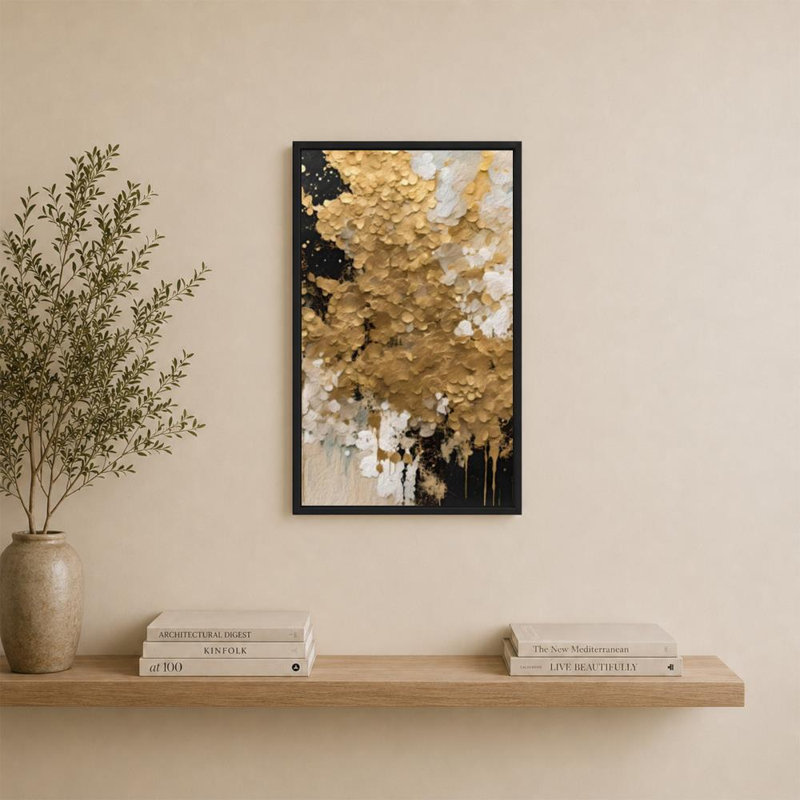 «Psalm 139: 7-10 Always With Me» par Mark Lawrence, reproduction, H 33,5 po x l 21,5 po x P 2 po, Cadre flottant, Noir