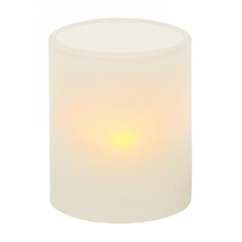 Bougie pilier blanche sans flamme