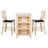 Donegal 2 - Person Solid Wood Solid Wood Top Four Leg Dining Set-1632235782