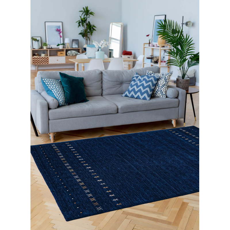 Kashkuli Gabbeh Blue Rug 5'5" x 7'8"
