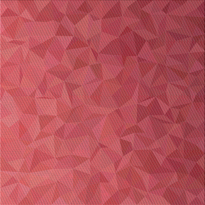 Rouge Tapis décoratif géométrique, Carré 3 pi