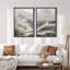 Cresting Waves Dynamic Seascapes in Monocha Nature Wilderness Illustration Rustic Decor-101751926-101751927