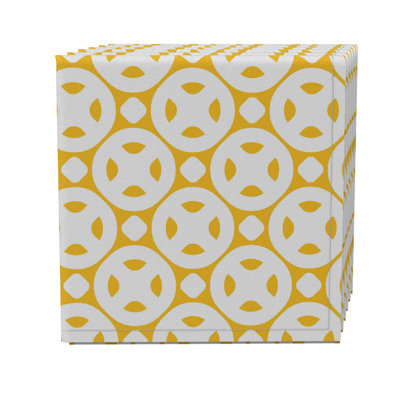Cotton Twill Geometric Square Napkin