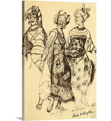 « africain féminin, 1968 » par bayo iribhogbe, reproduction d’art sur toile