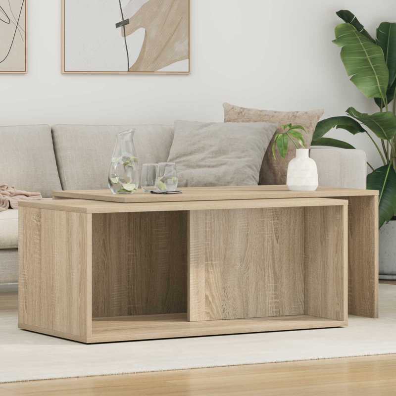 Coffee Table with Storage, Sonoma Oak