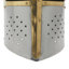 Casque chevalier croisé en métal argenté