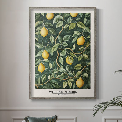 WM MORRIS Series DCLIV Framed Print - Solid Wood