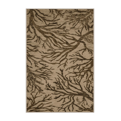 Machine Washable Nature Beige Area Rug