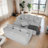 Boneless Contemporary Sofa with Luxurious Long-Pile Fabric and Ergonomic Design for Ultimate Comfort and Style-1330985089