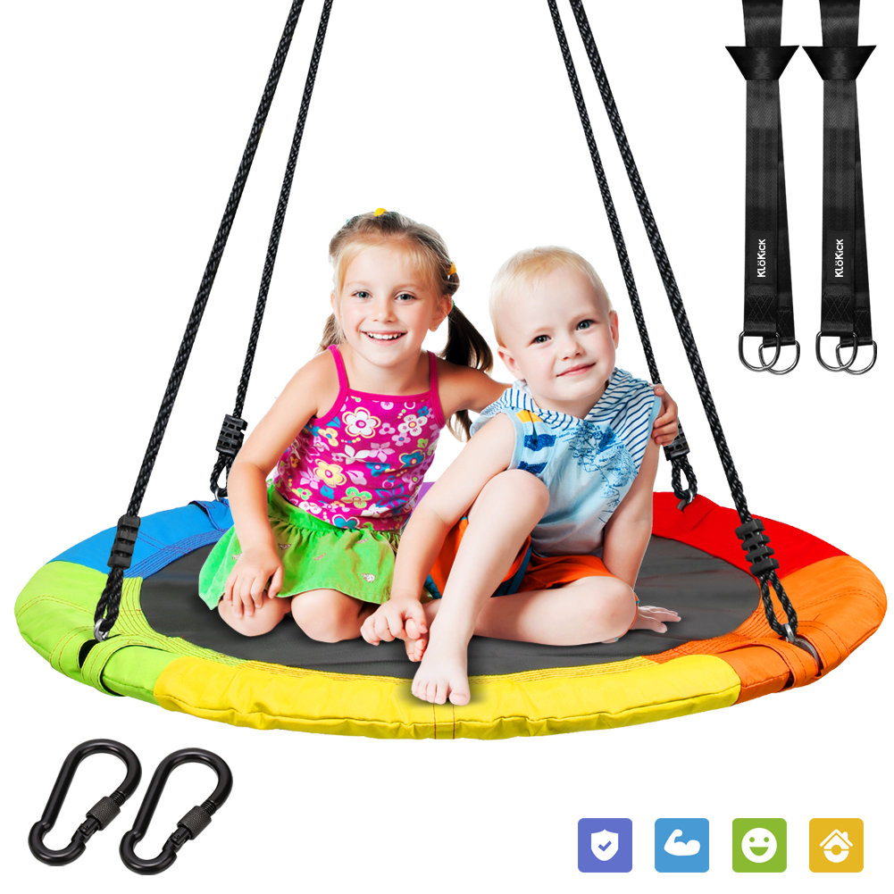 Klo Kick 40 inch Web/Saucer Swing Oxford Fabric & Reviews | Wayfair