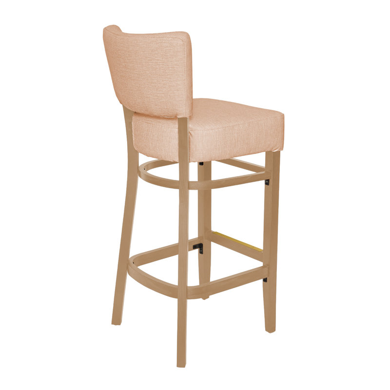 Tabouret de bar Madison, Bois naturel, Beige
