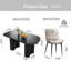 Ensemble de table de salle à manger rectangulaire moderne 55,11 "avec 4 chaises pour la cuisine, le bar et le salon Pearlena-1119244471-1119244470