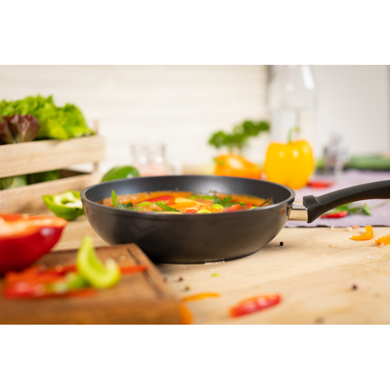 Kuhn Rikon Easy Induction Aluminium Non-Stick High-Walled Induction Safe Frying Pan, 28cm Diameter