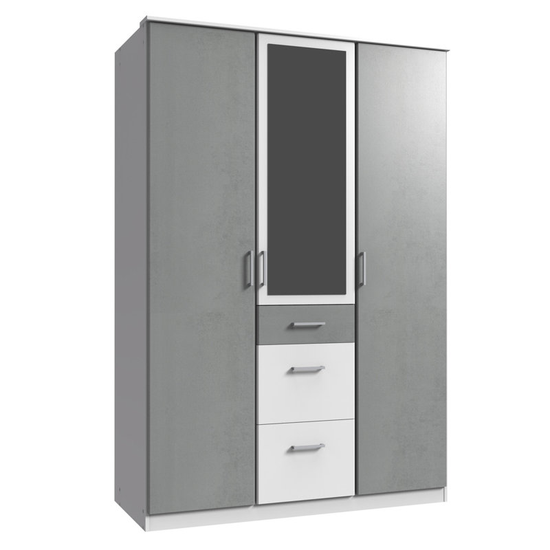 Inesis 3 Door Manufactured Wood Wardrobe