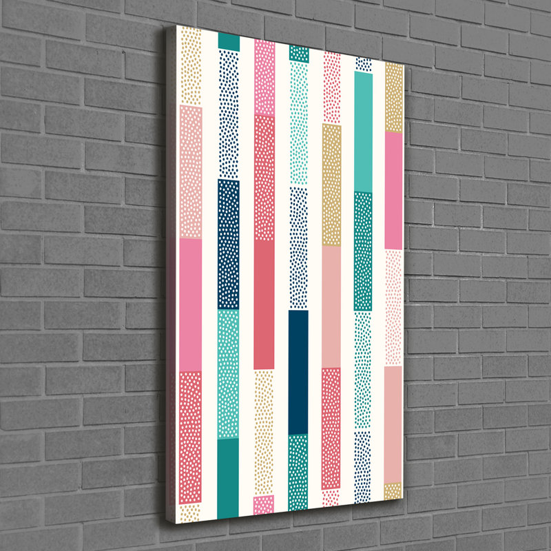 Arunjot Colored Stripes - Wrapped Canvas Print