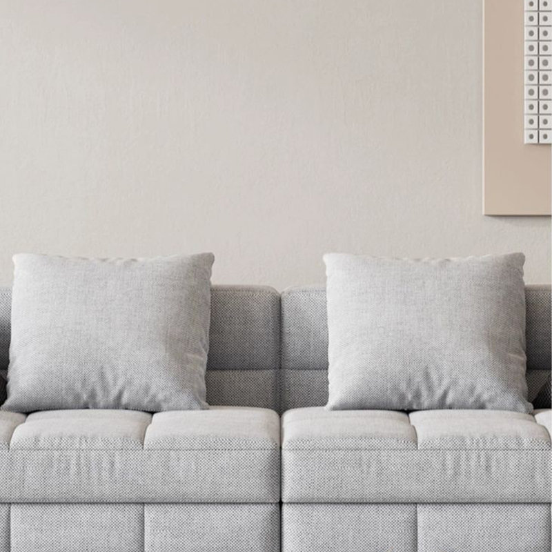 Canapé simple en tissu italien, 4, H 25,59 po x l 112,2 po x P 41,73 po