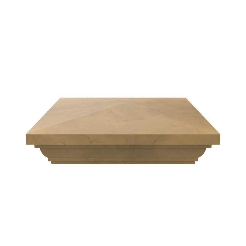 Cypress Vinyl Flat Post Cap for 5-Inch Fence