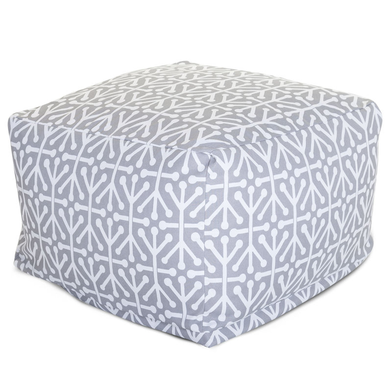 Nerys Outdoor Ottoman, Gray