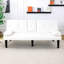Lit blanc de 67 pouces avec transformation en un clic et rembourrage en éponge pour un porte-gobelet confortable, plusieurs espaces appropriés