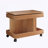 Small Coffee Table with Wheels, 360° Rotating Desktop Multi-Functional Side Table-571791691