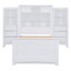 Lit plateforme en bois avec tiroirs