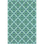 Tapis intérieur / extérieur bleu / vert Jaeden-23970743