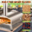 Four à pizza pour l'extérieur avec pierre à pizza rotative et thermomètre intégré