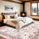 Washable Soft Vintage Rug Fashion Floral Rug For Living Room Dorm Decor