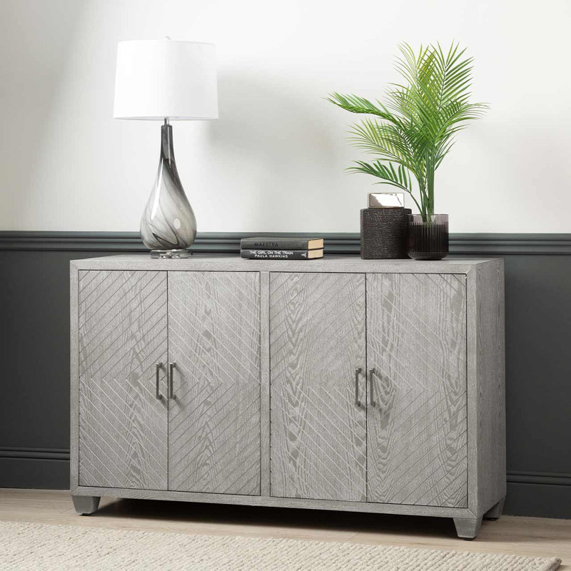 Calix 140cm Wooden Sideboard for Living Room Furniture, 4 Door Buffet Storage Cabinet