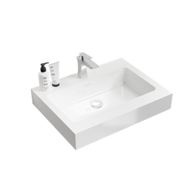 Plateau de meuble-lavabo simple 24 po avec trous pour robinet Marronnier