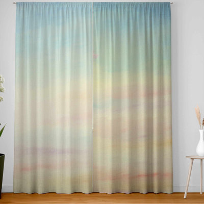 Hot Air Balloon Hydrangea Curtains - Blackout Window Pair