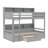 Gesko Kids Twin Over Twin Bunk Bed with Drawers-1531252063