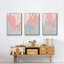 Blush Abstract I, reproduction encadrée sur toile 3 pièces-91891248-91891253