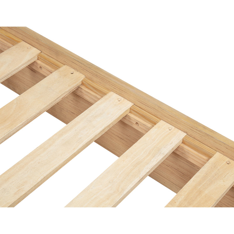 Atlas Light Oak Fluted Platform Bed, Queen