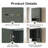 Laval 24" Wall Mounted Bathroom Storage Cabinet with 2 Doors, Adjustable Shelf and Open Shelf-123123723-123398541