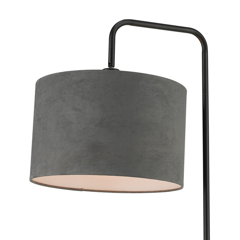 Lampe sur pied arquée 58 po Chattahoochee, Noir